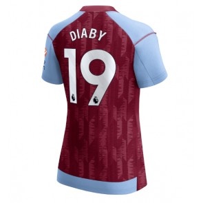 Aston Villa Moussa Diaby #19 Replika Hjemmebanetrøje Dame 2023-24 Kortærmet